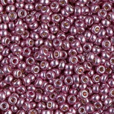 Miyuki rocailles Perlen 8/0 - Duracoat galvanized dusty orchid 8-4218